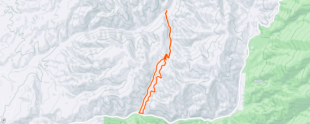 Map of the activity, Chamisa to the river (soaked)