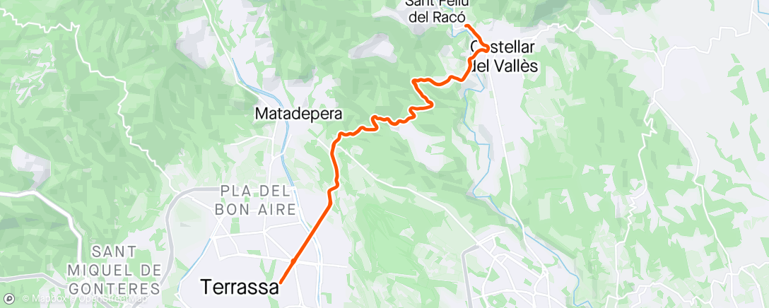Map of the activity, 1h| Chill (easy peasy road ride)
