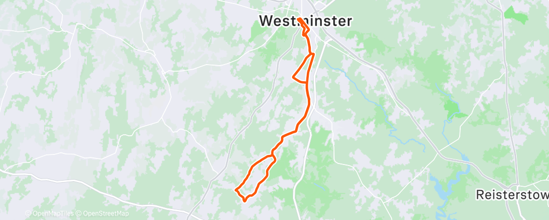 Map of the activity, Morning Ride