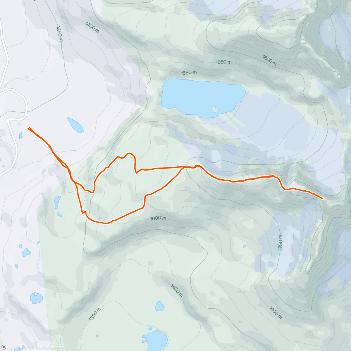 Map of the activity, Store Austnabotntind ski