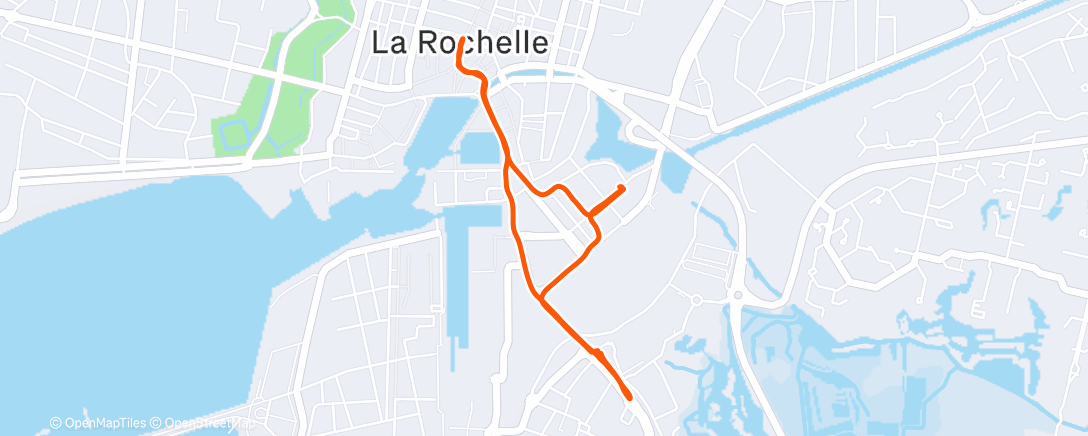 Map of the activity, Marche dans l'après-midi