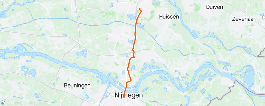 Kaart van de activiteit “Arnhem-Nijmegen”