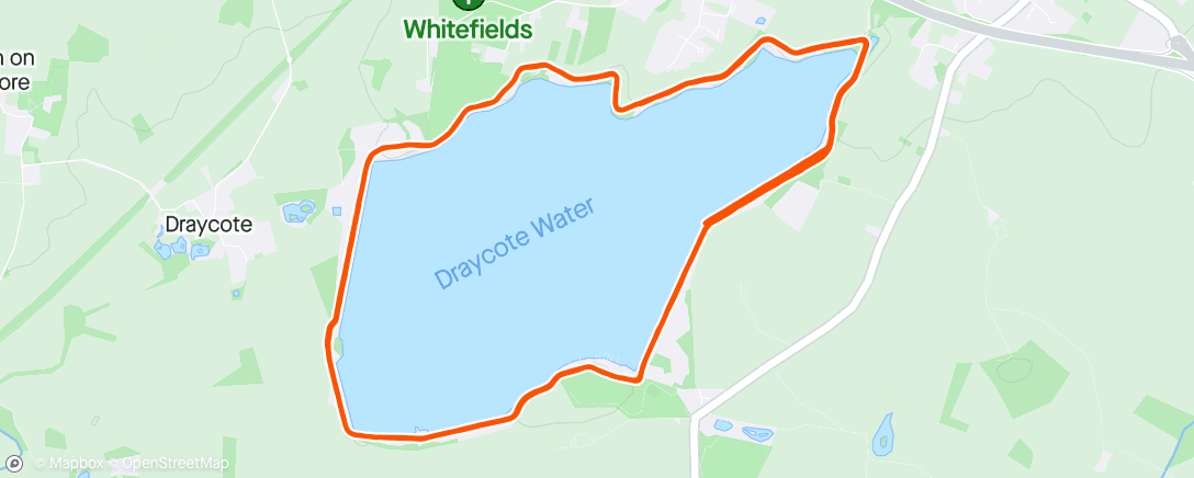 Mapa de la actividad, Draycote water half marathon 🏃‍♂️