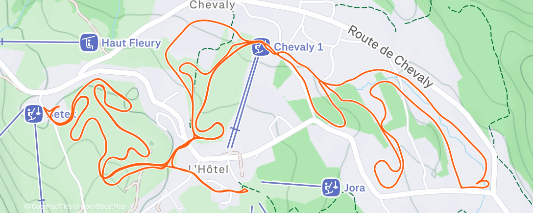 Mapa de la actividad (Ski de fond 👋)