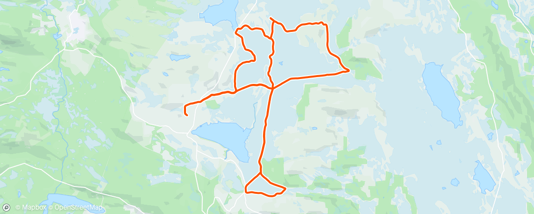 Map of the activity, Skitur