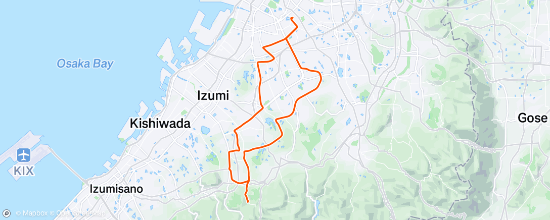 Map of the activity, 朝のライド