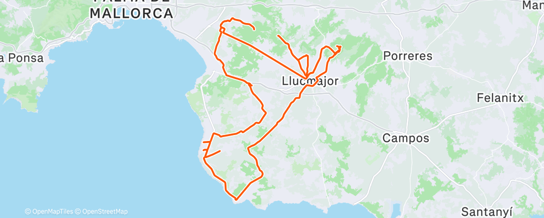 Map of the activity, Rennradfahren