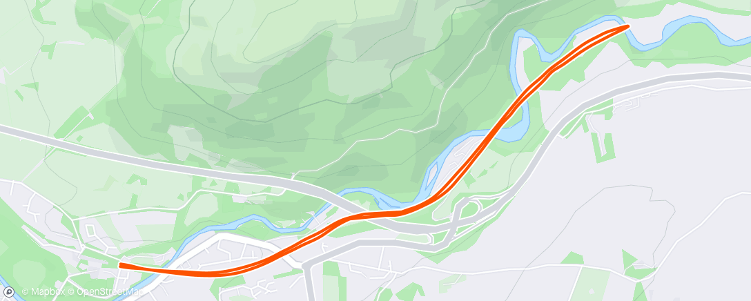 Mapa da atividade, Keswick parkrun - first place