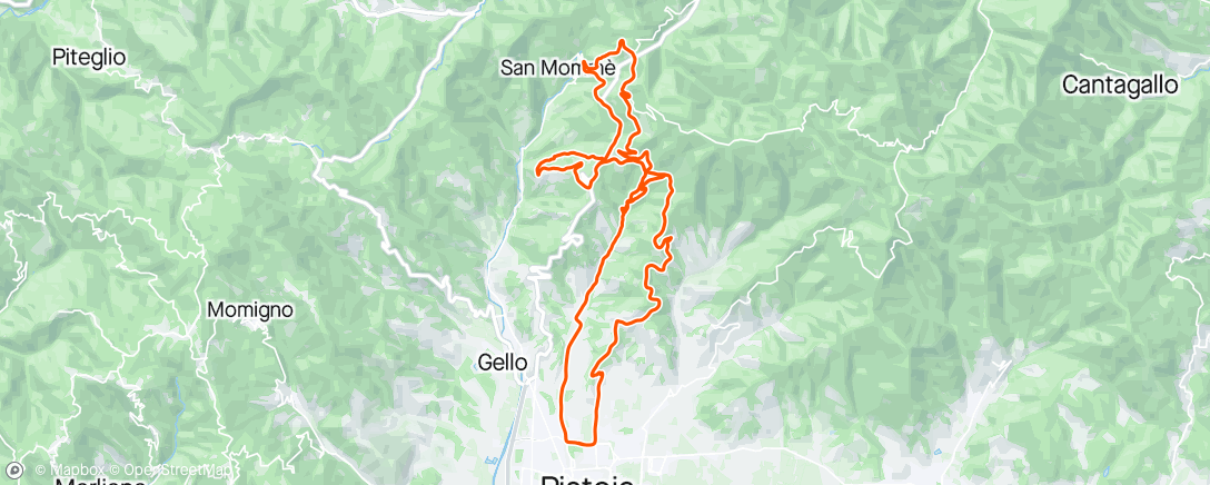 Map of the activity, Tes Pistoia