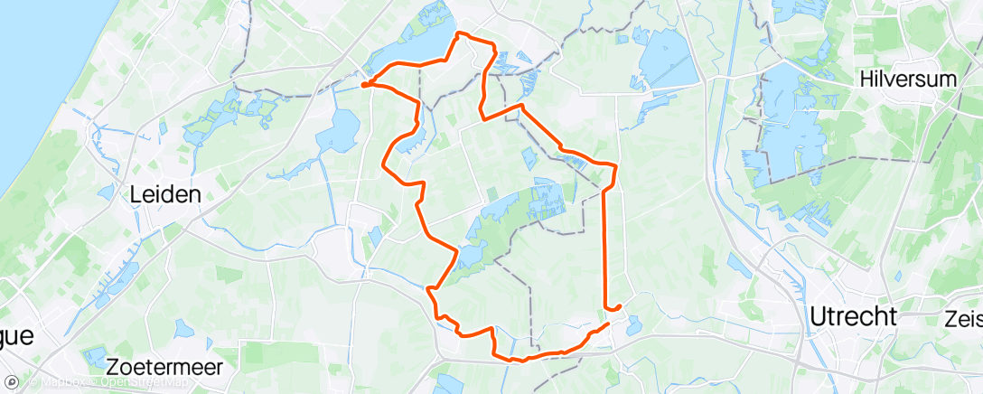 Map of the activity, Gravelbike Rondje Leimuiden