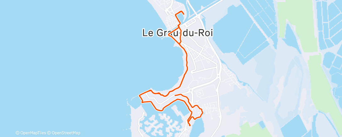 Map of the activity, Visite de Port Camargue