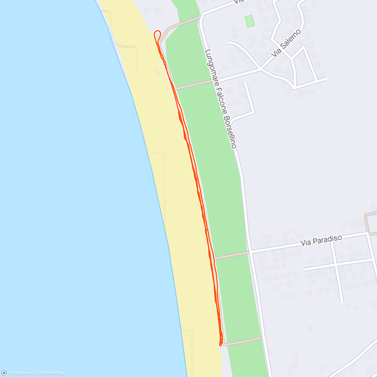 Map of the activity, Cardio 3