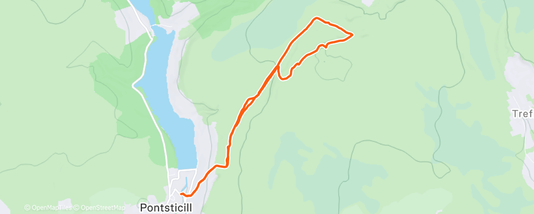 Map of the activity, Lunch Walk