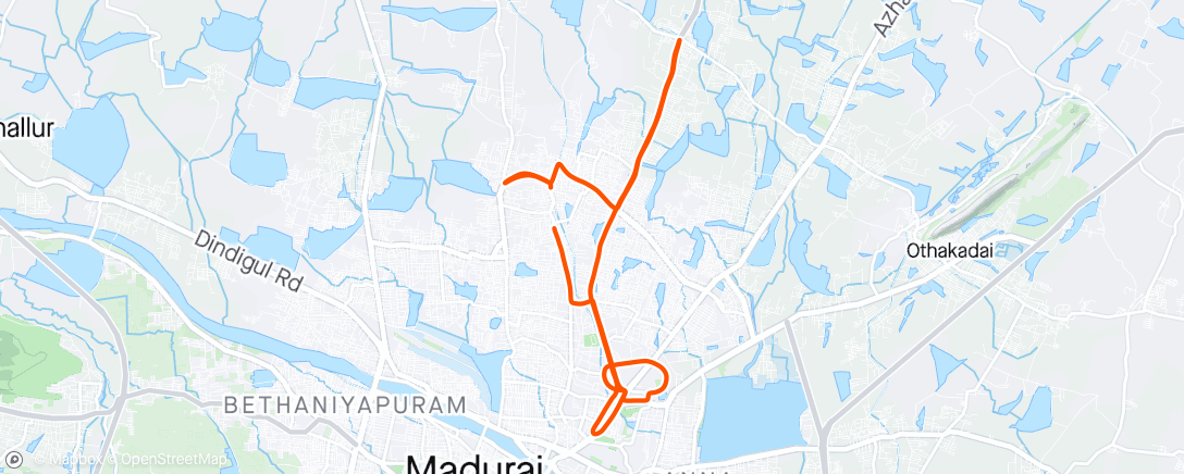 Mapa da atividade, Night ride