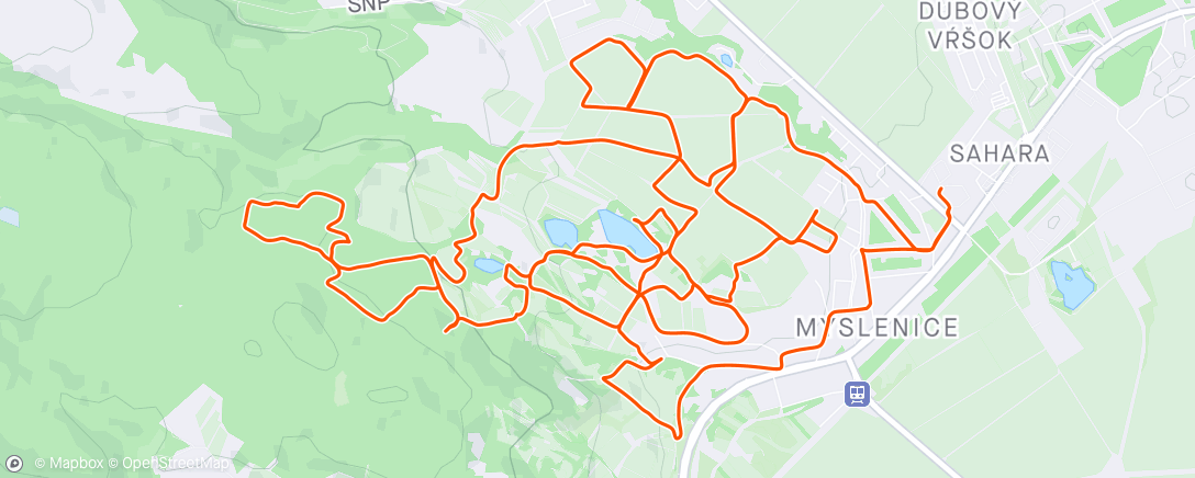 Map of the activity, MTBO Limbach ME middle