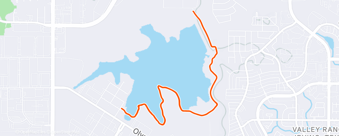 Map of the activity, Morning Run