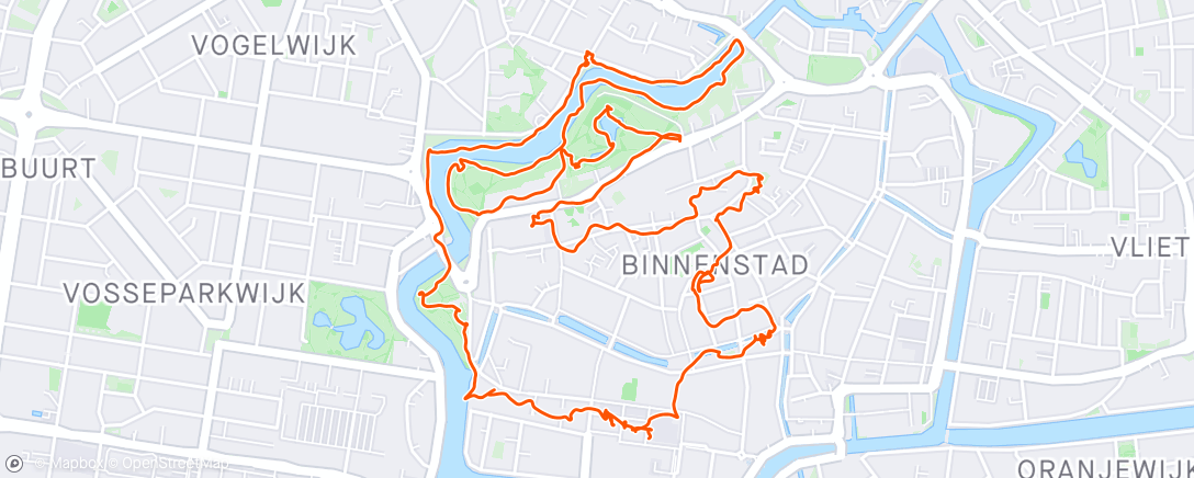 Mapa de la actividad (Flaneren over de Bikkelrun ☀️)