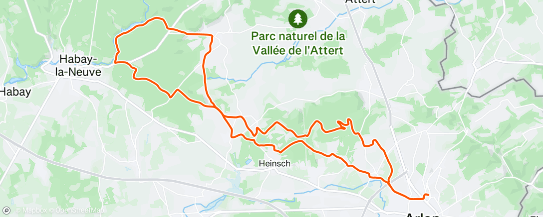 Map of the activity, Sortie vtt Promovélo