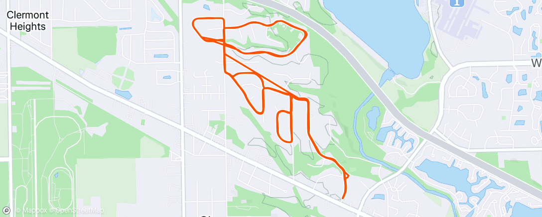 Map of the activity, Lunch Ride