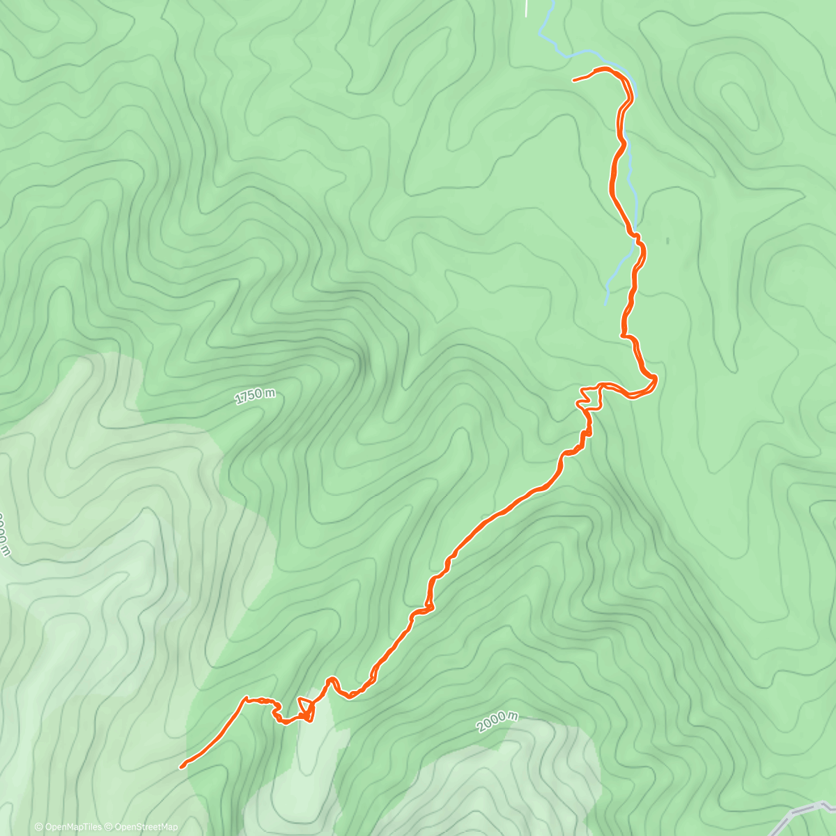 Map of the activity, Bucegi