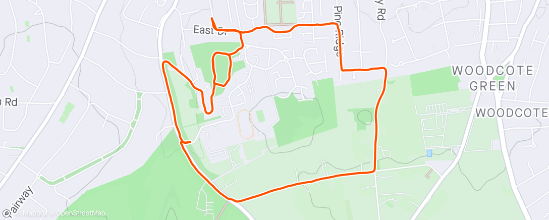 Map of the activity, easy 5k