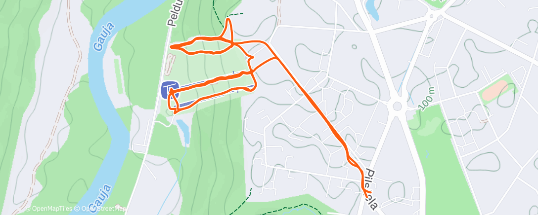 Карта физической активности (Lunch Trail Run)