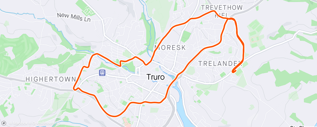 Mapa de la actividad, TRC City hybrid loop