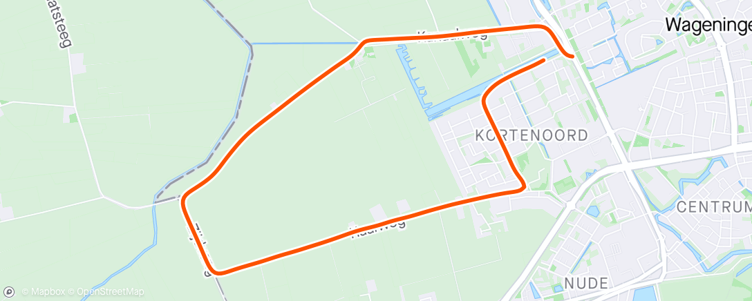 Map of the activity, Binnenveld am morgen