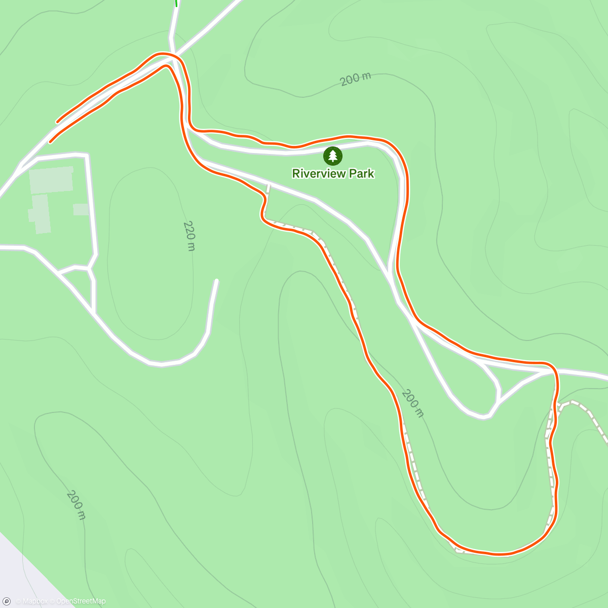 Map of the activity, Lunch Walk