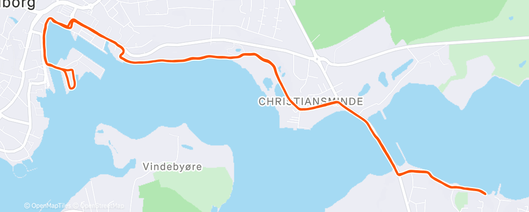 Mappa dell'attività Afternoon Run