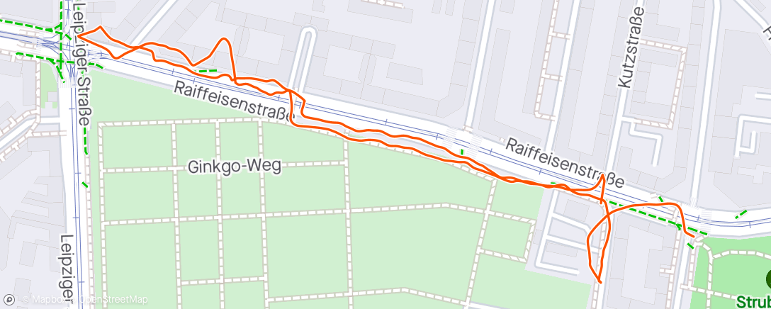 Map of the activity, Abendspaziergang