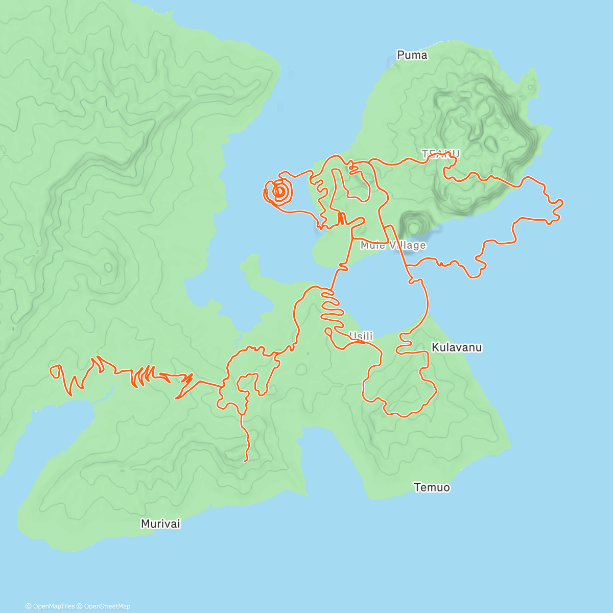 Map of the activity, The Uber Pretzel in Watopia, la balade pour le premier jour de vacance !