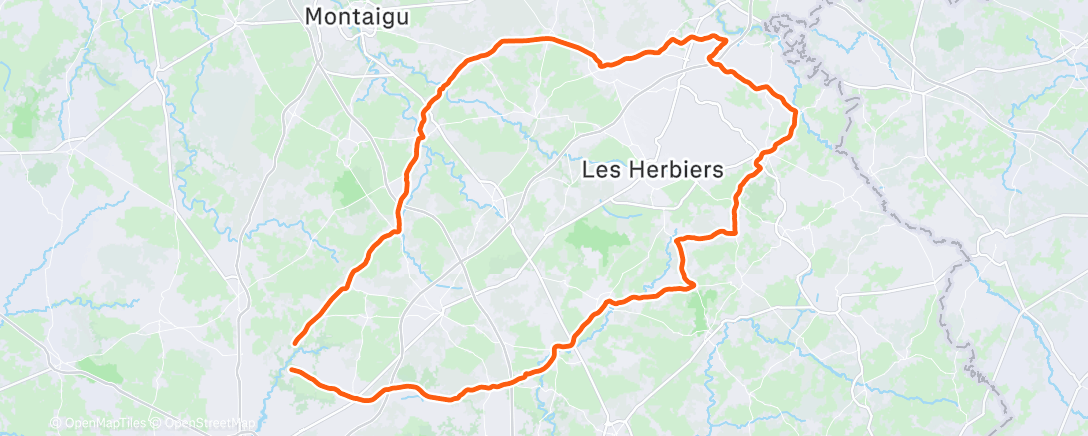 Map of the activity, Morning Ride