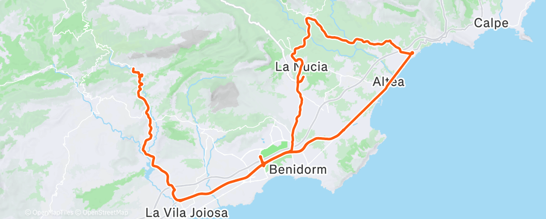 Map of the activity, Morning Ride