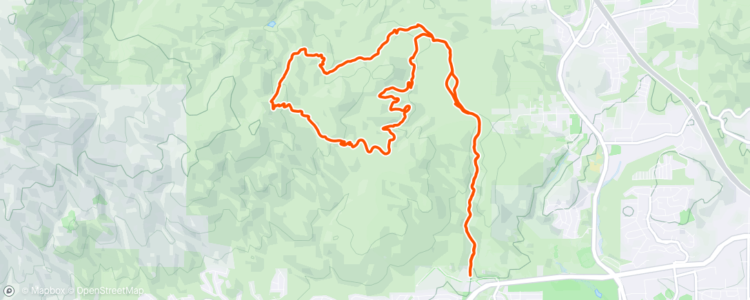 Map of the activity, New home trails for a while.