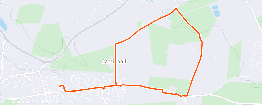 Map of the activity, Morning Run