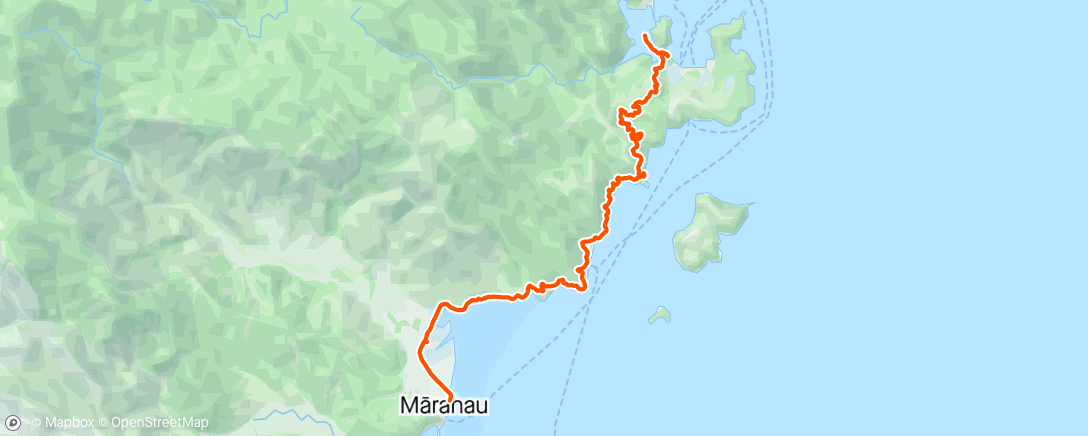 Map of the activity, Abel Tasman