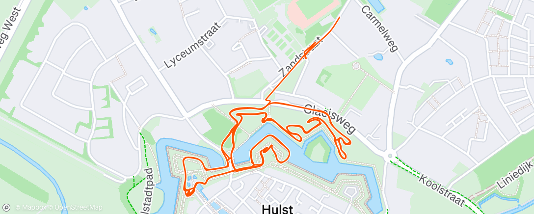 Map of the activity, Afternoon Ride