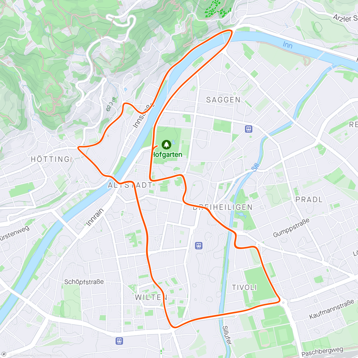 Map of the activity, Zwift - Race: Sydkysten Race (B) on Innsbruckring in Innsbruck