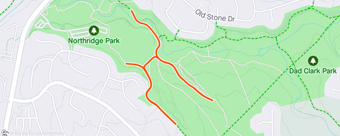 Mapa da atividade, Evening Hike