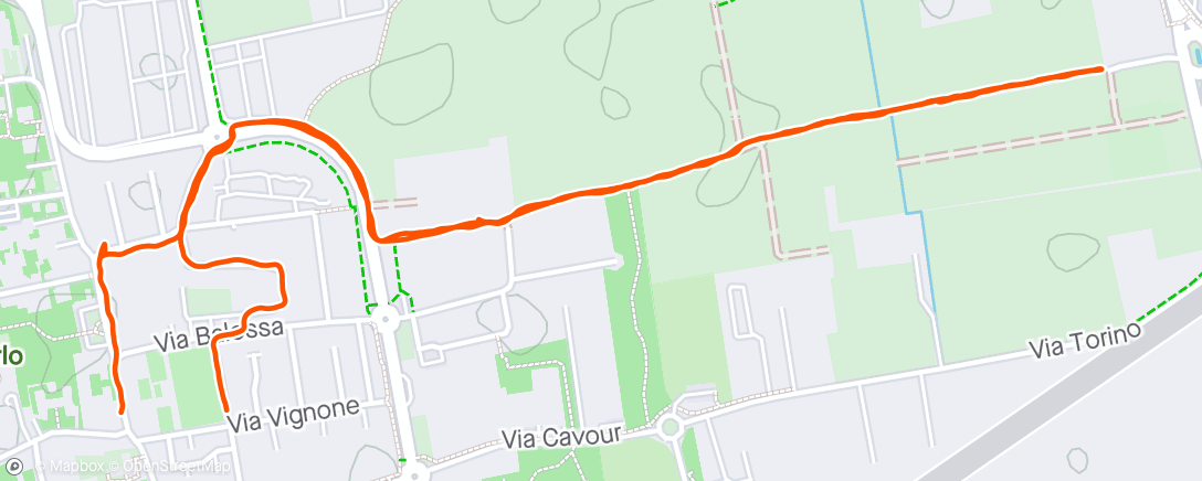 Map of the activity, Camminata mattutina