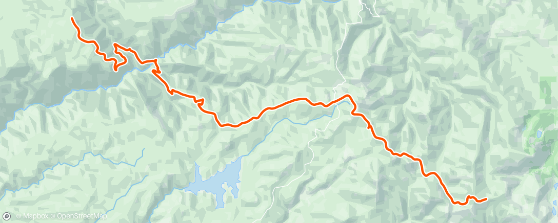 Map of the activity, Morning Hike