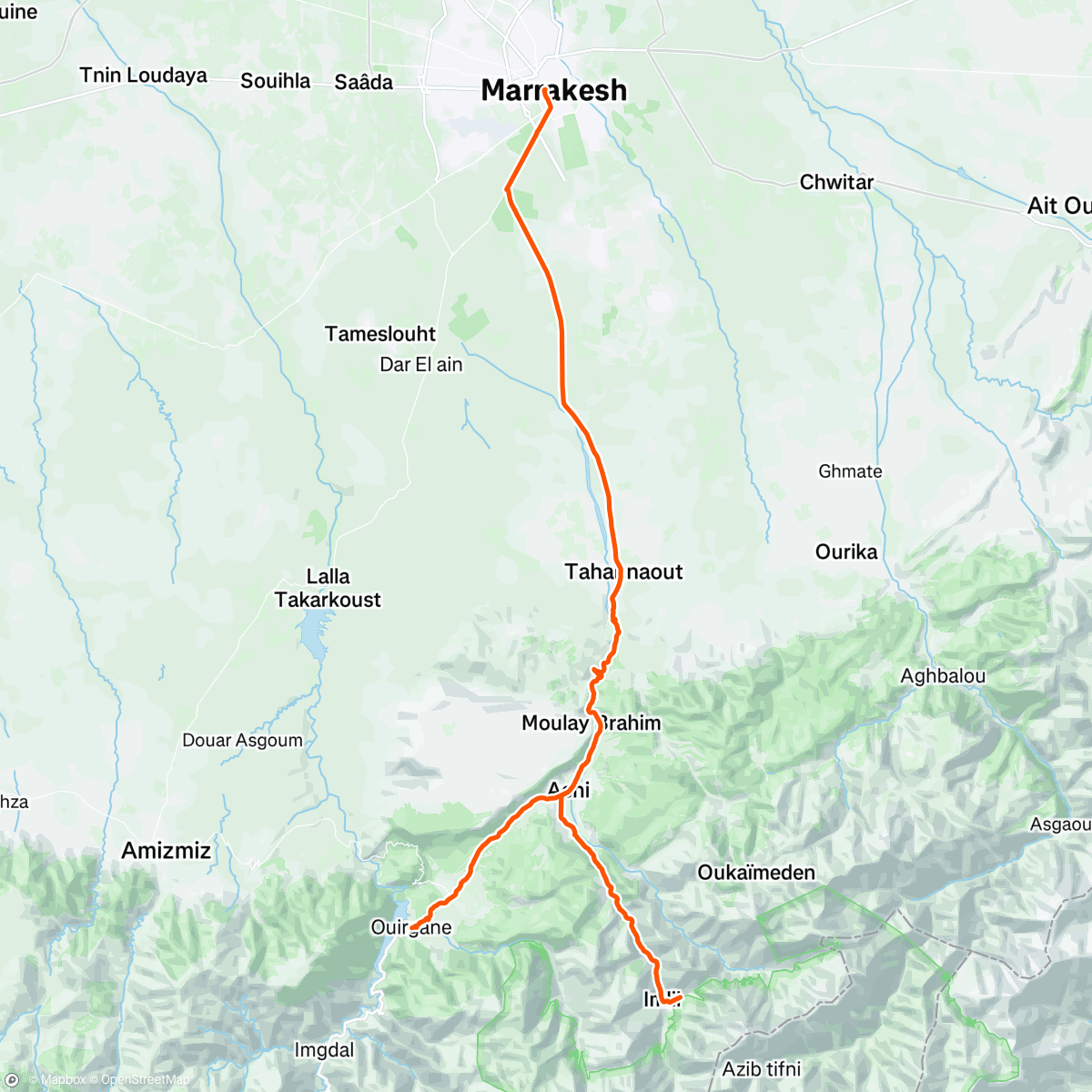 Mapa de la actividad (Love a good weather warning)