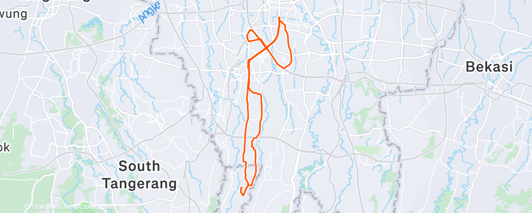 Map of the activity, Morning Ride
