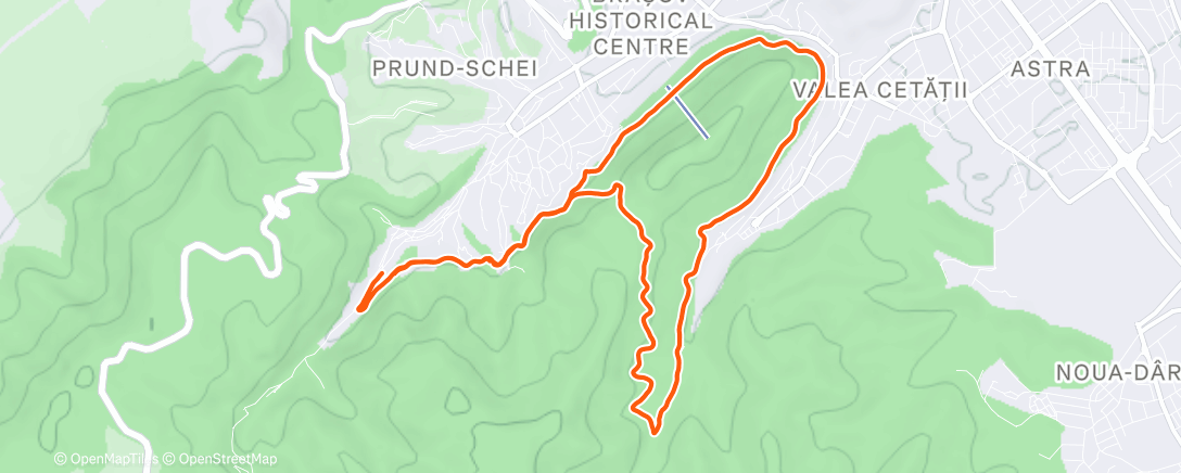 Mappa dell'attività Lunch Run