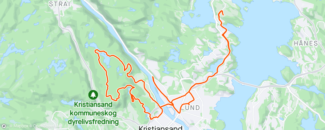 Map of the activity, Blåløypa med brodern