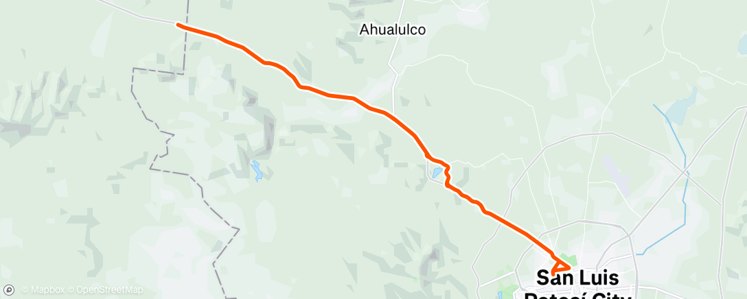 Mapa da atividade, Morning Ride