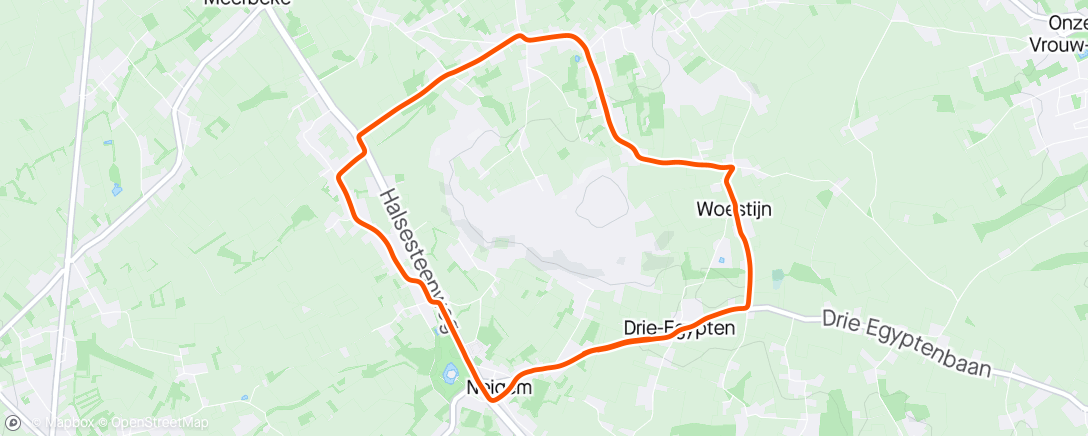 Map of the activity, Afternoon Ride