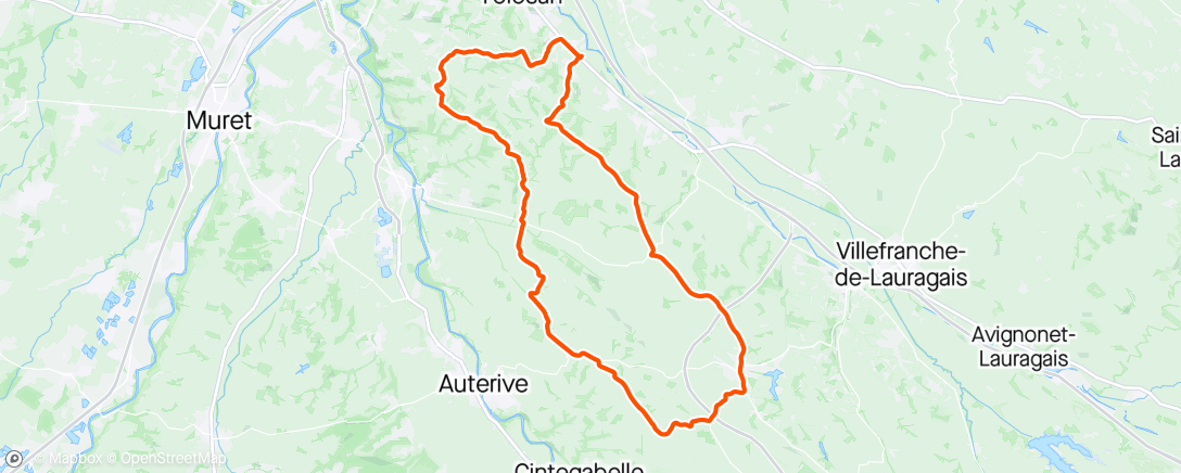 Map of the activity, Beautiful rolling hills
