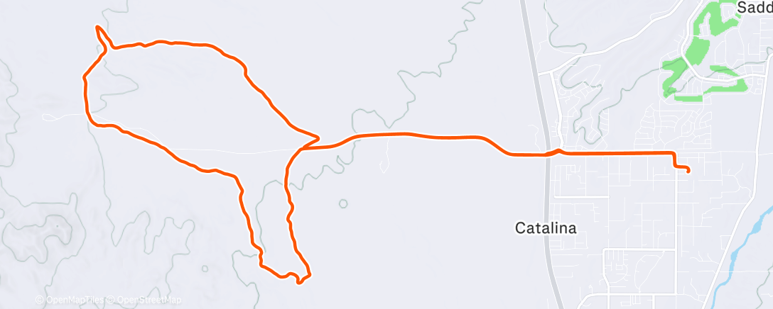 Map of the activity, Afternoon Ride